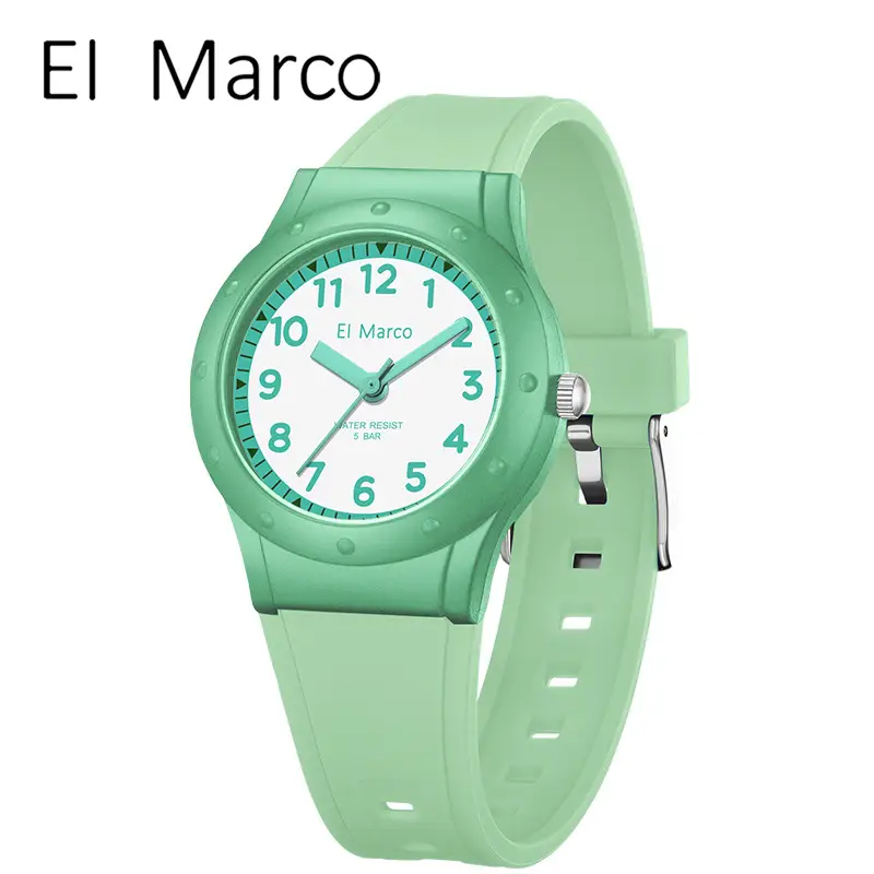 El Marco Kids Pink Water Resistant Quartz Watch - Image 20