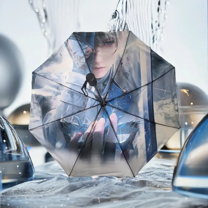 UV Black Glue Umbrella for Men Women - Image 3
