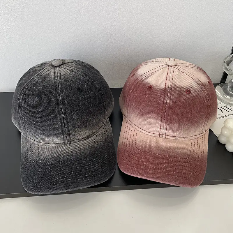 Men's Blue Gradient Denim Baseball Cap Spring Fashion - Image 10