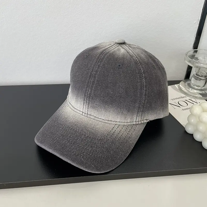 Men's Blue Gradient Denim Baseball Cap Spring Fashion - Image 3