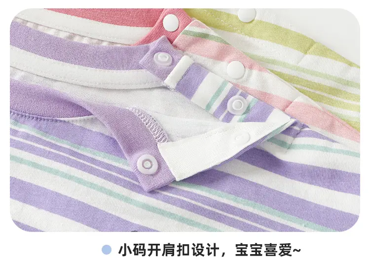 Baby T-Shirt Striped Short Sleeve Summer Casual — feature 16