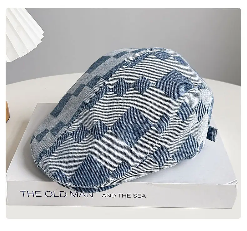 2025 British Retro Plaid Beret Cap for Men Women — feature 17