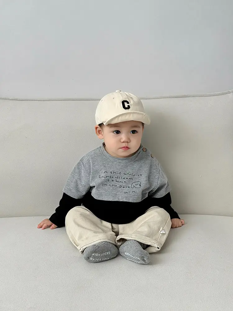 Baby Jeans Pants Set Blue Cotton Spring Wear - Image 5