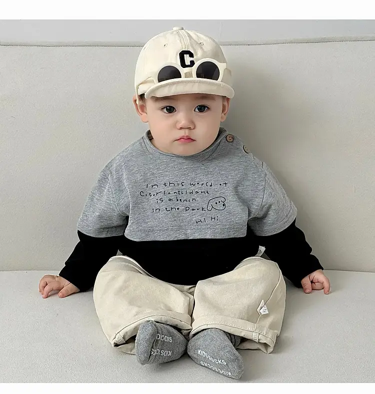 Baby Jeans Pants Set Blue Cotton Spring Wear — feature 15