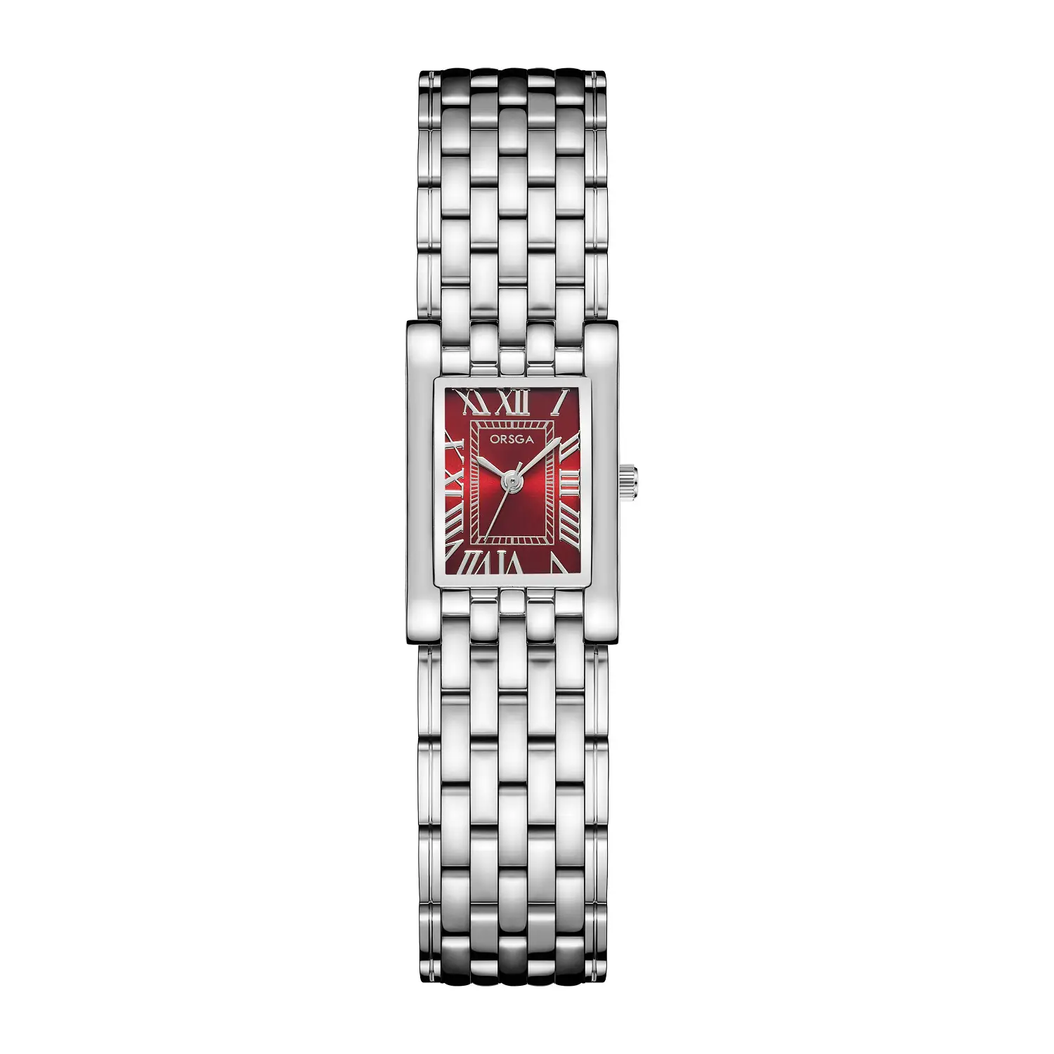 Orsga Square Roman Women's Quartz Watch Chain Bracelet - Image 2