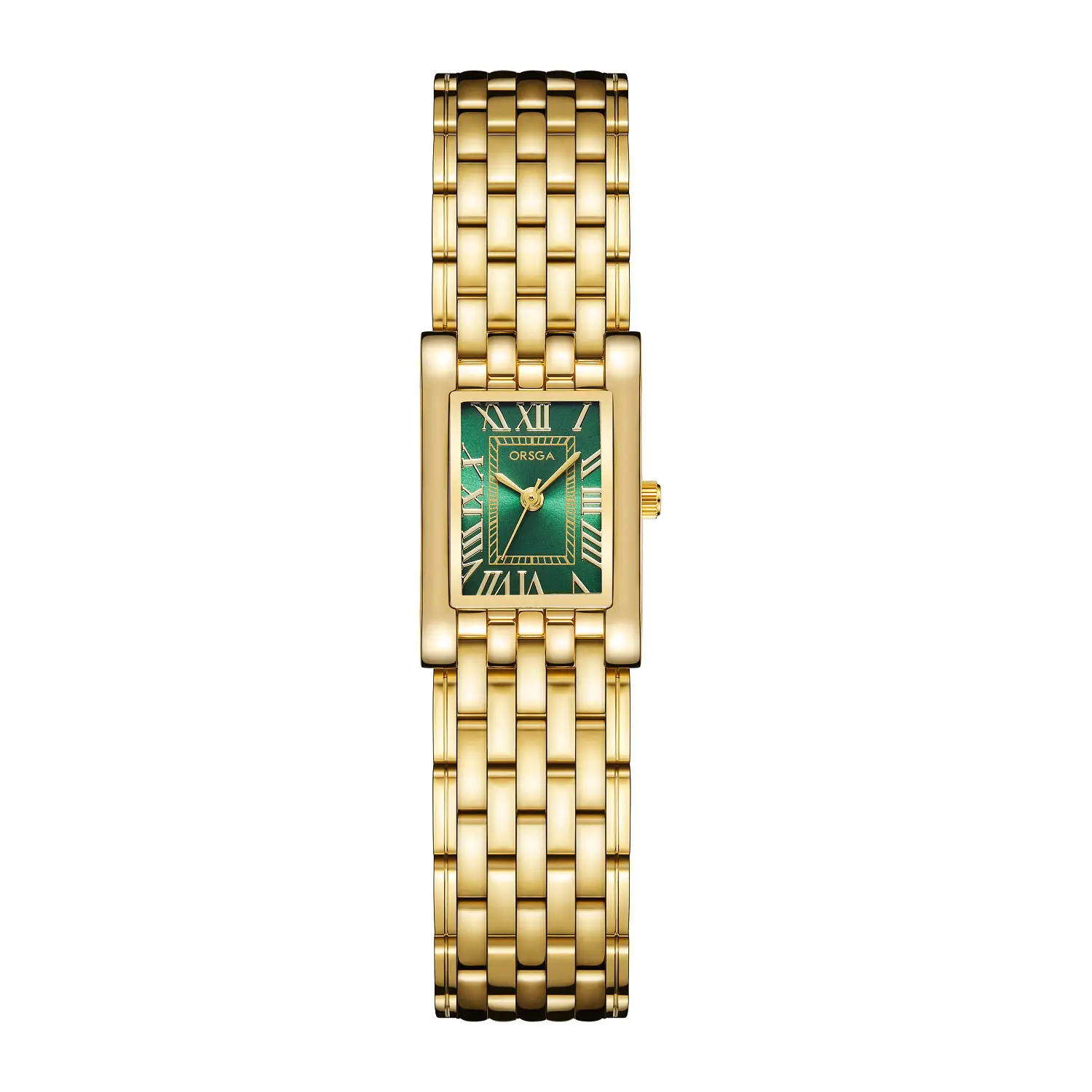 Orsga Square Roman Women's Quartz Watch Chain Bracelet - Image 9