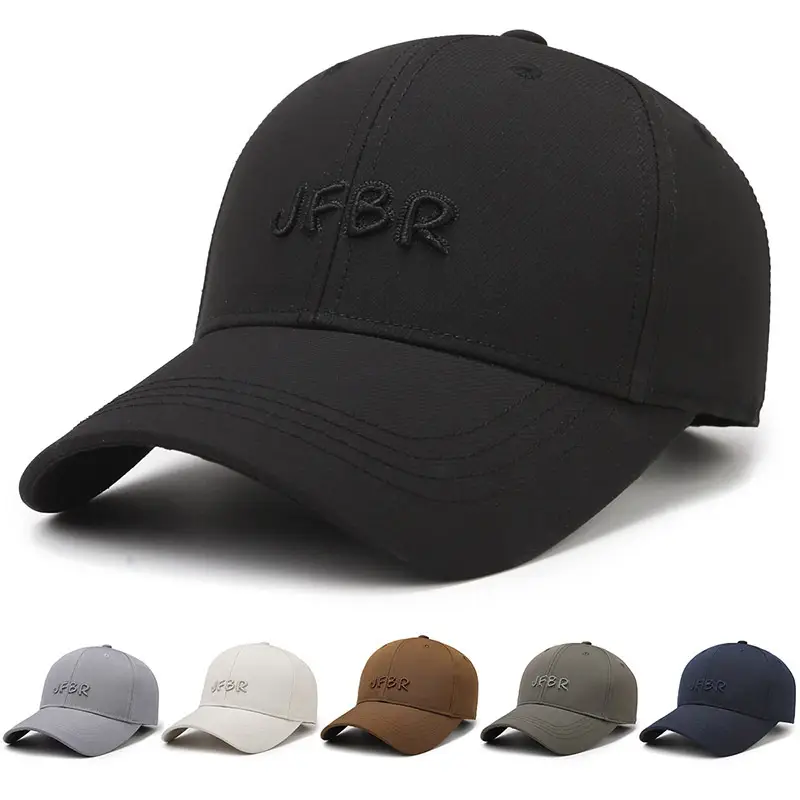 Korean Style Embroidered Baseball Cap Brown - Image 7