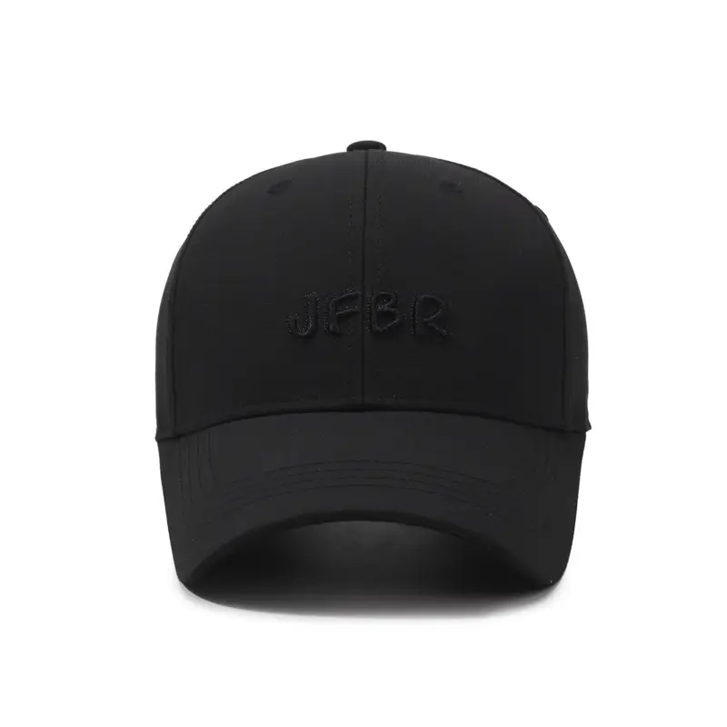 Korean Style Embroidered Baseball Cap Brown - Image 8