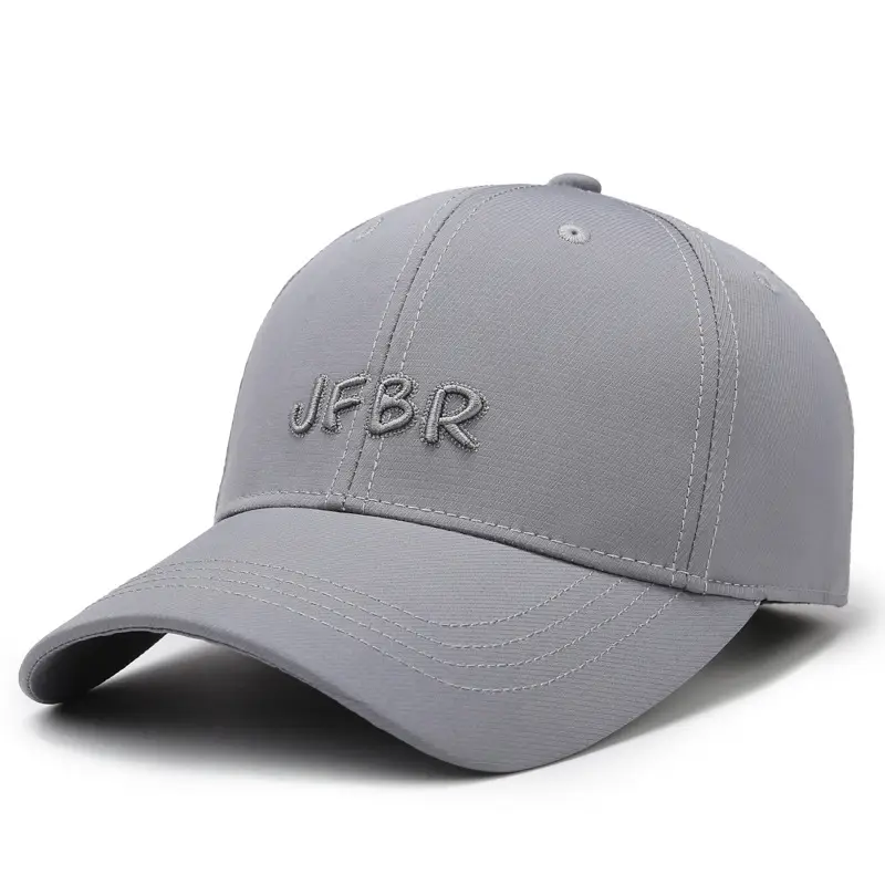 Korean Style Embroidered Baseball Cap Brown - Image 3