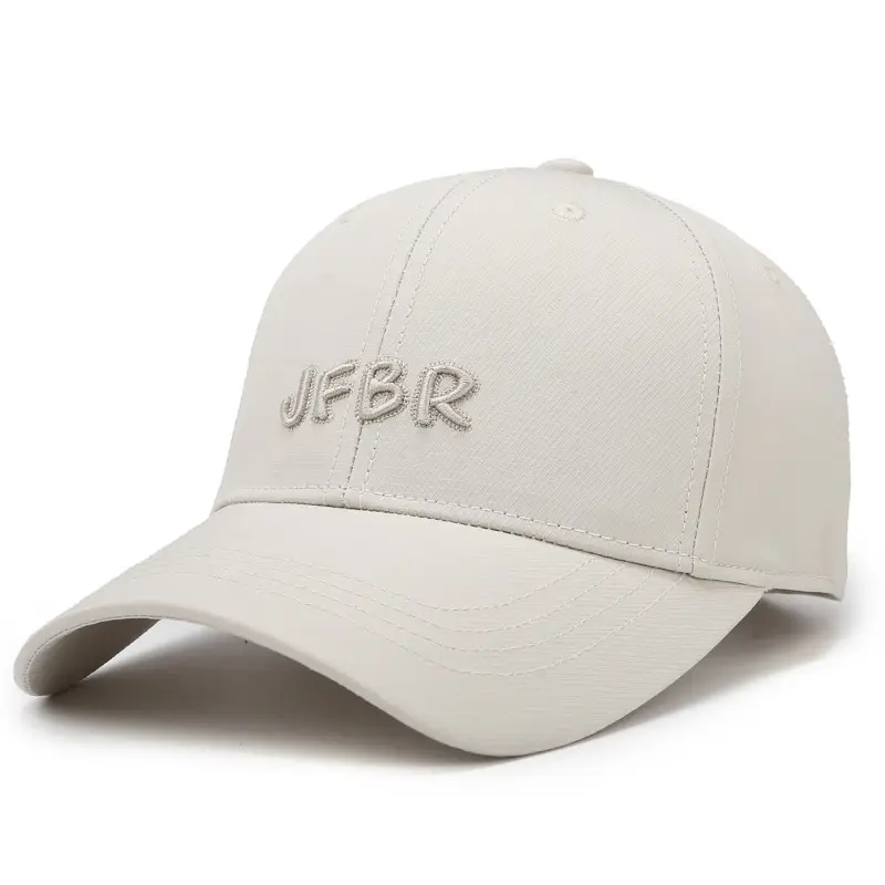 Korean Style Embroidered Baseball Cap Brown - Image 6