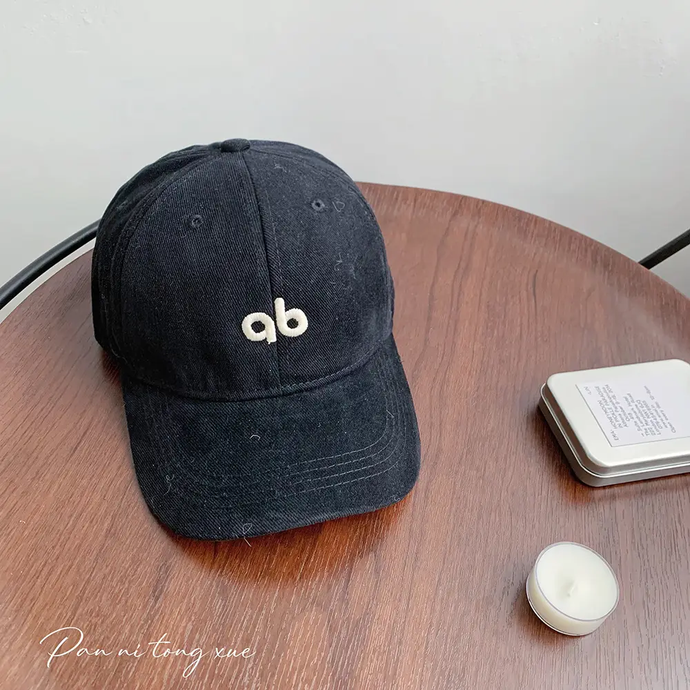 Beige Embroidered Baseball Cap for Women Men - Image 2