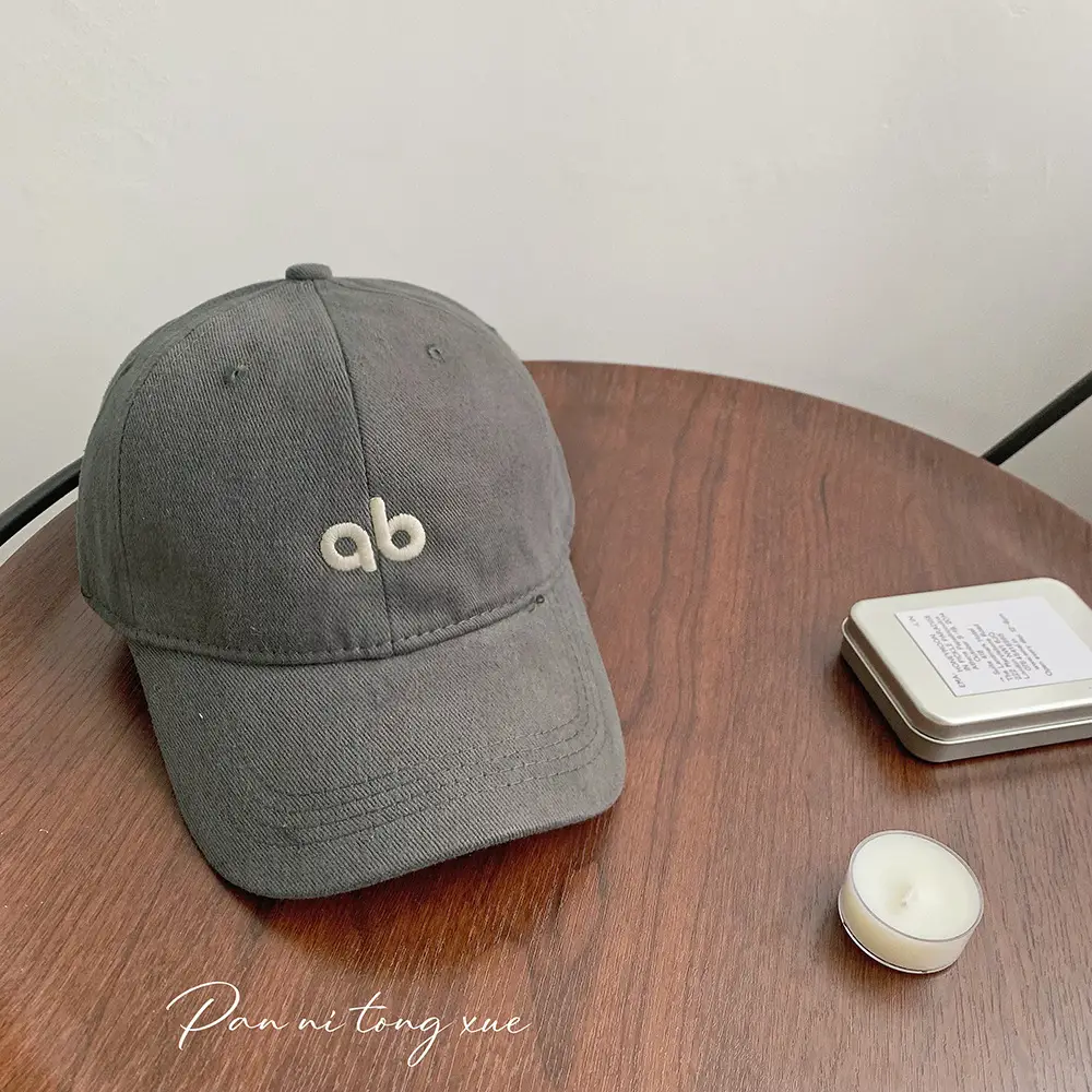 Beige Embroidered Baseball Cap for Women Men - Image 3