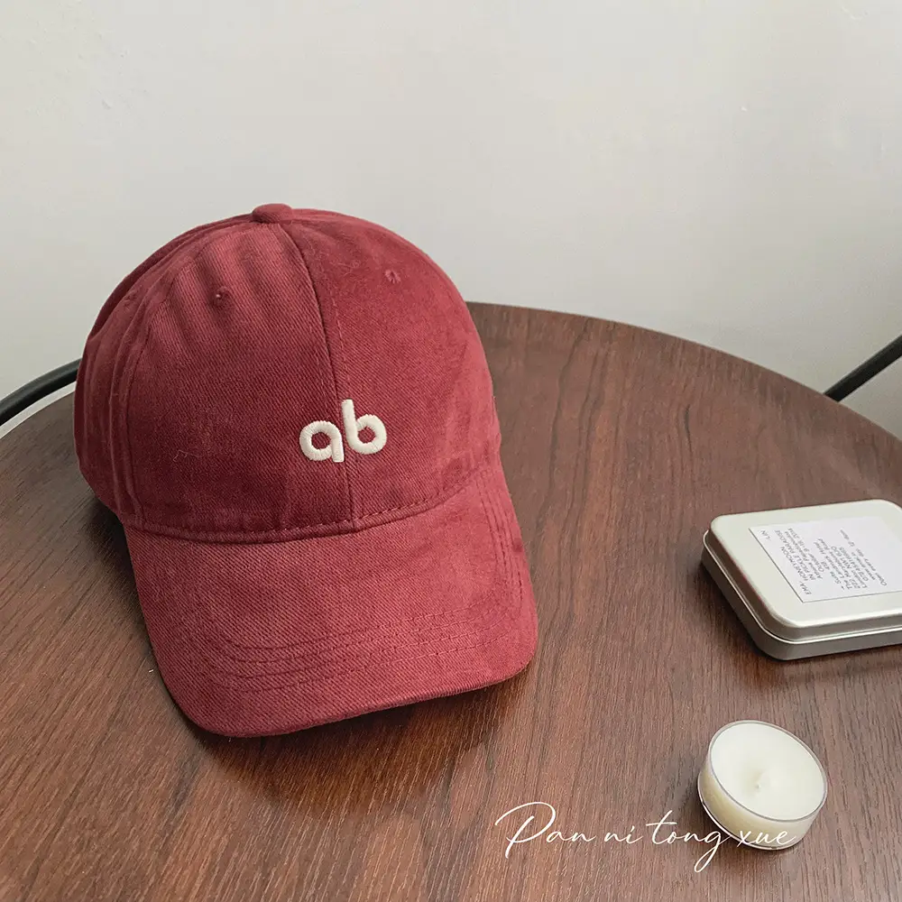 Beige Embroidered Baseball Cap for Women Men - Image 4