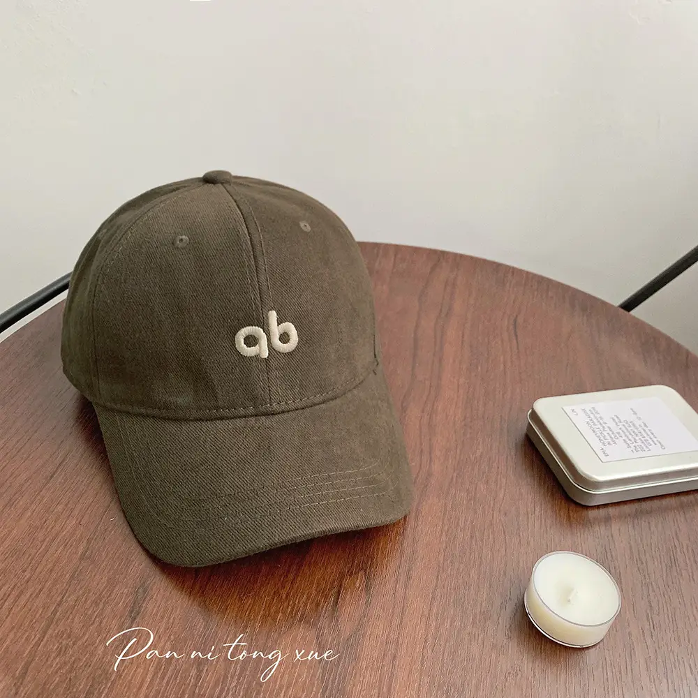 Beige Embroidered Baseball Cap for Women Men - Image 5