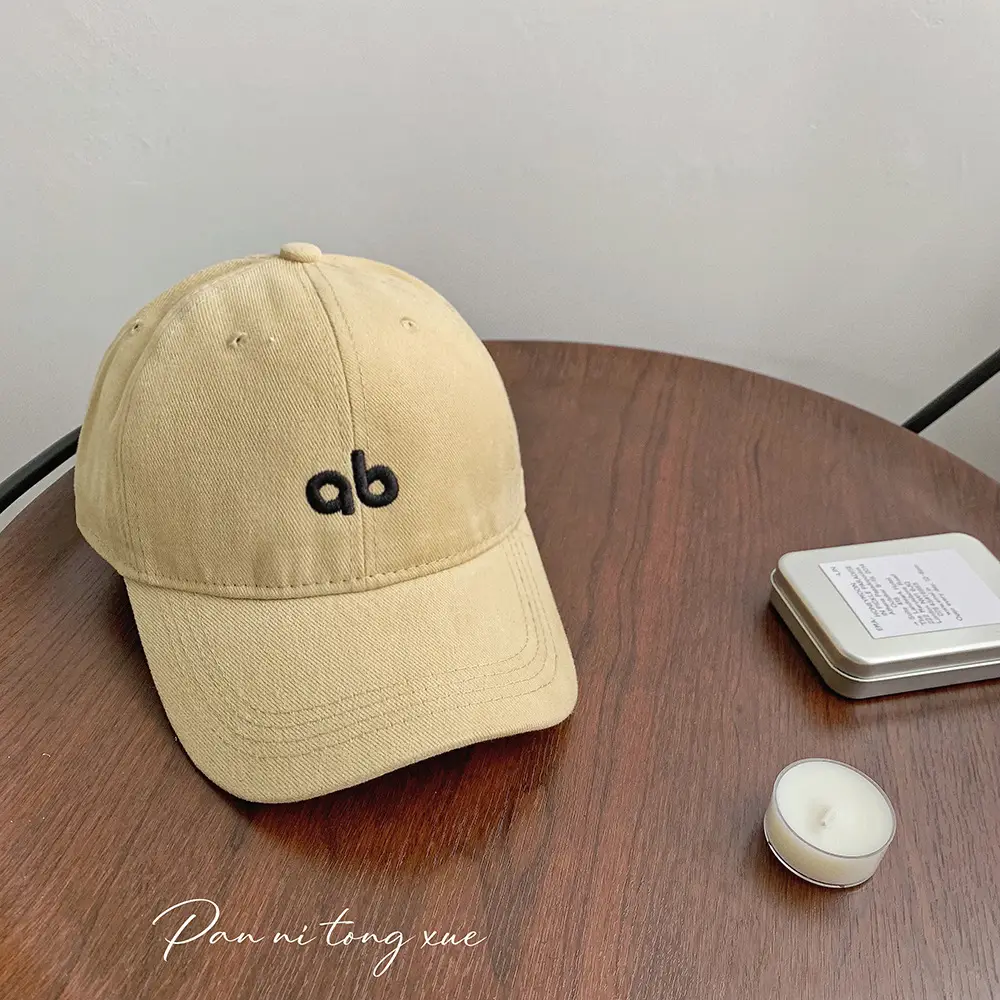 Beige Embroidered Baseball Cap for Women Men - Image 6