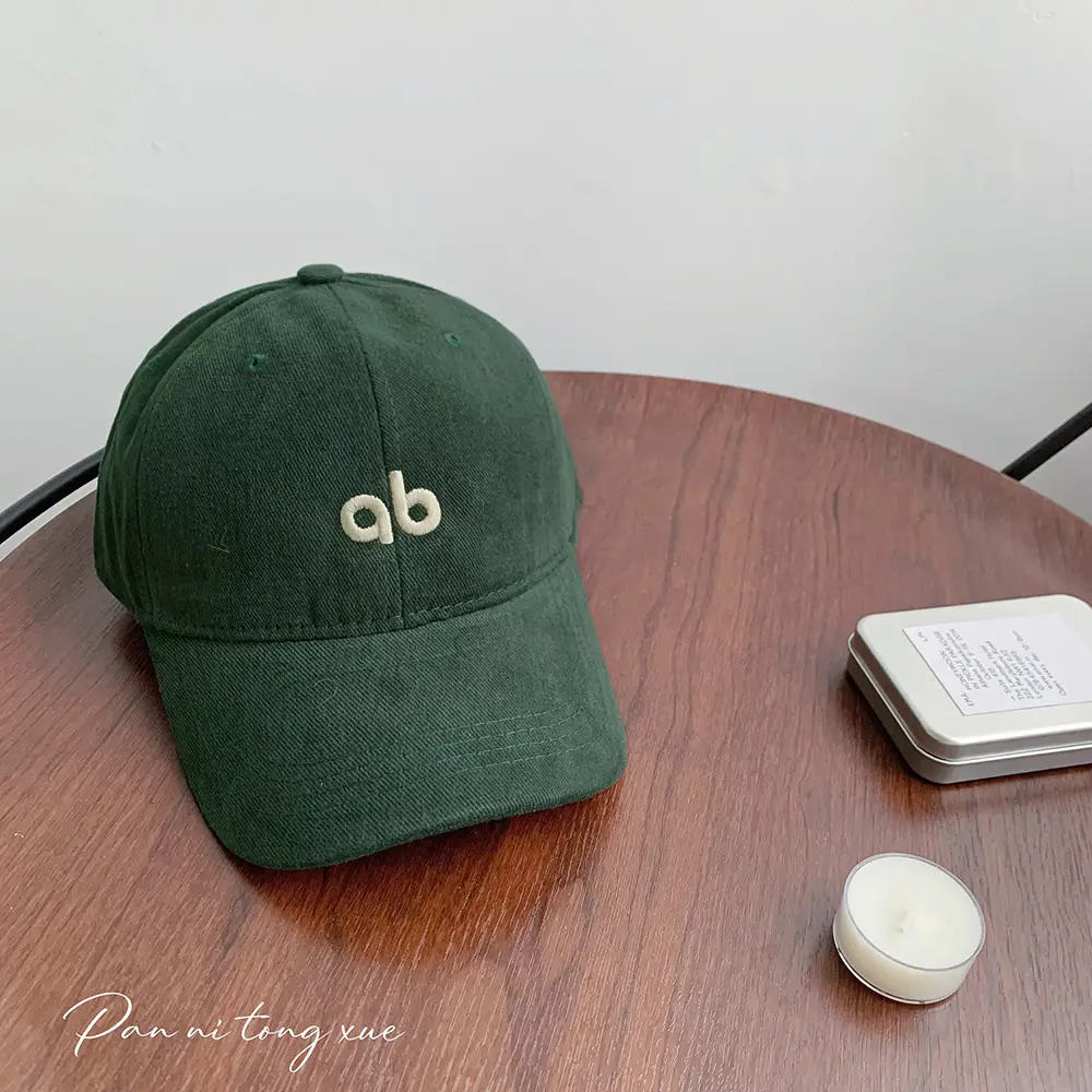 Beige Embroidered Baseball Cap for Women Men - Image 7