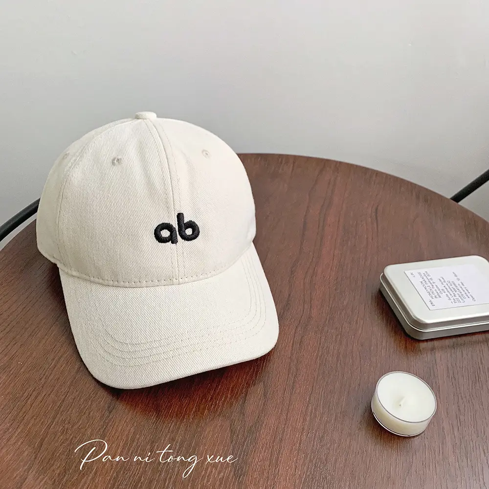 Beige Embroidered Baseball Cap for Women Men - Image 8