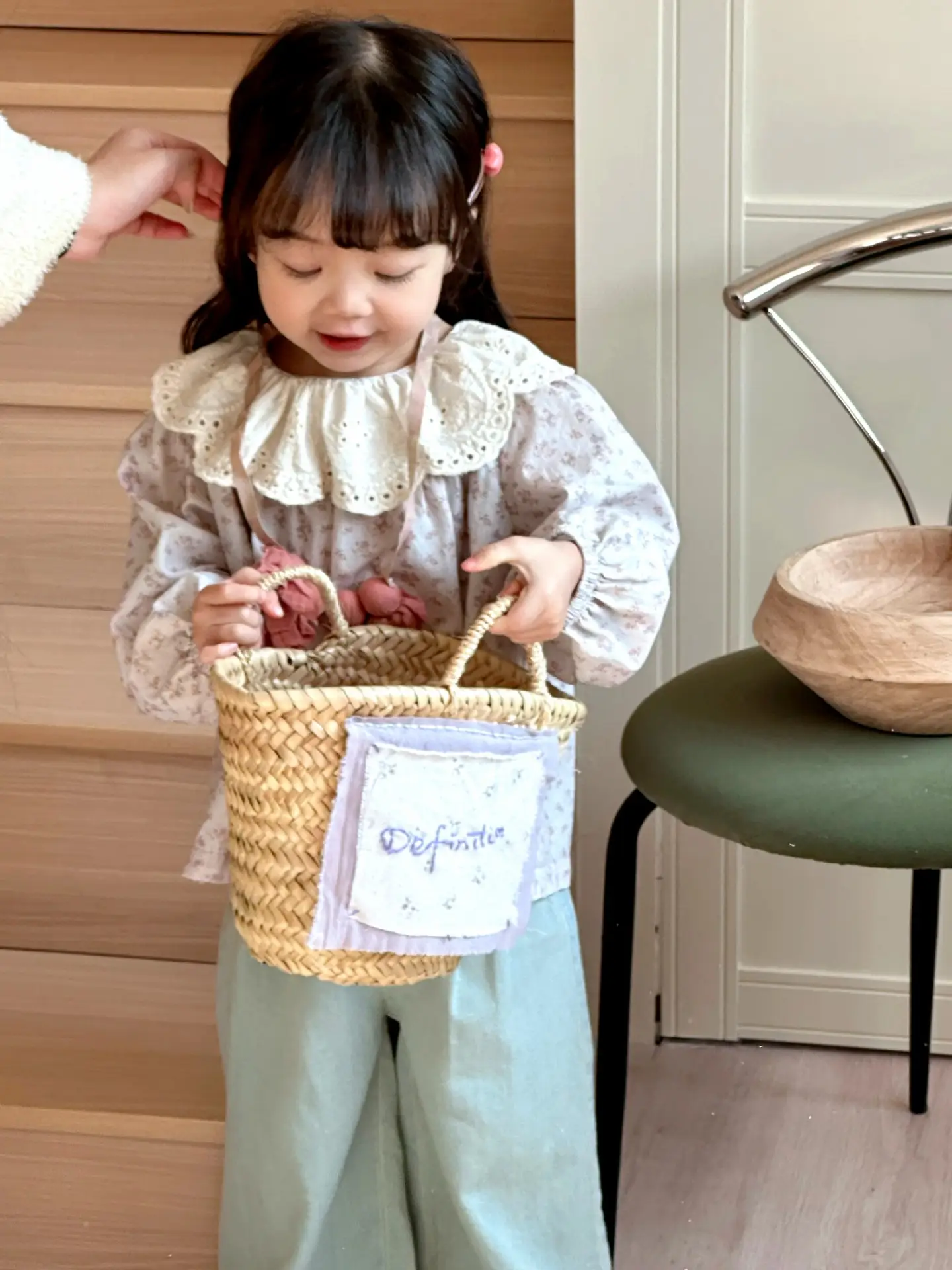 Girls Korean Style 2025 Spring New Jersey Denim Wide Leg — feature 4