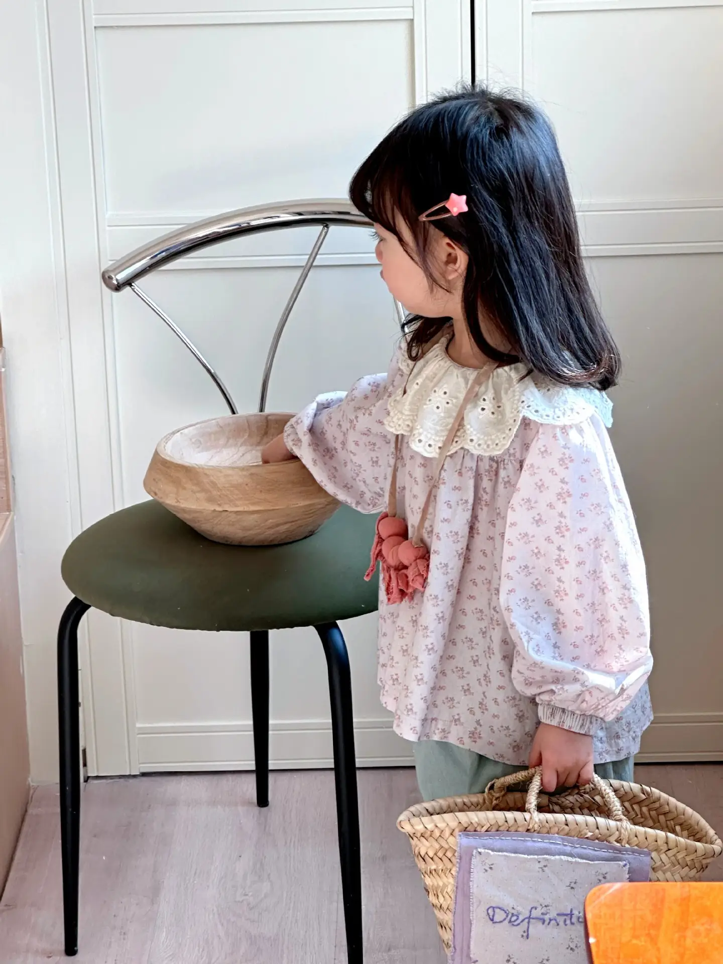 Girls Korean Style 2025 Spring New Jersey Denim Wide Leg — feature 9
