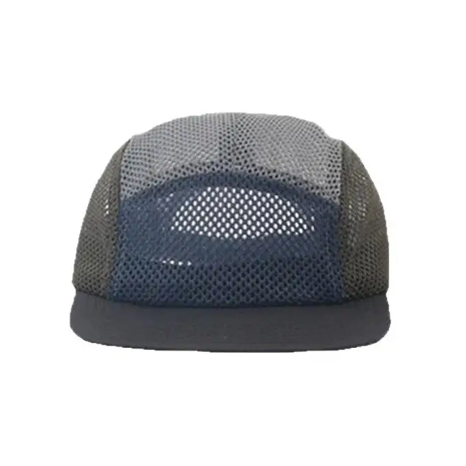 Men's Blue Mesh Baseball Cap Quick-Drying Travel Cap - Image 7