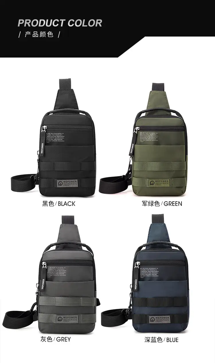 WEPOWER Black Crossbody Bag Lightweight Urban Fashion — feature 21