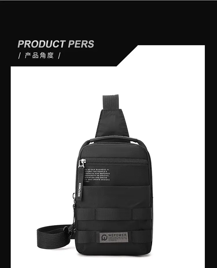 WEPOWER Black Crossbody Bag Lightweight Urban Fashion — feature 22
