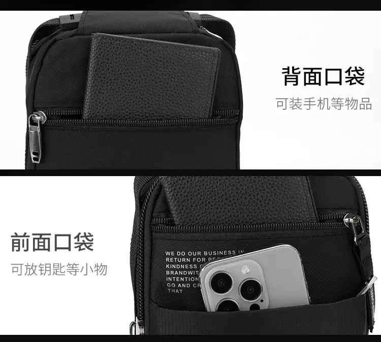 WEPOWER Black Crossbody Bag Lightweight Urban Fashion — feature 9