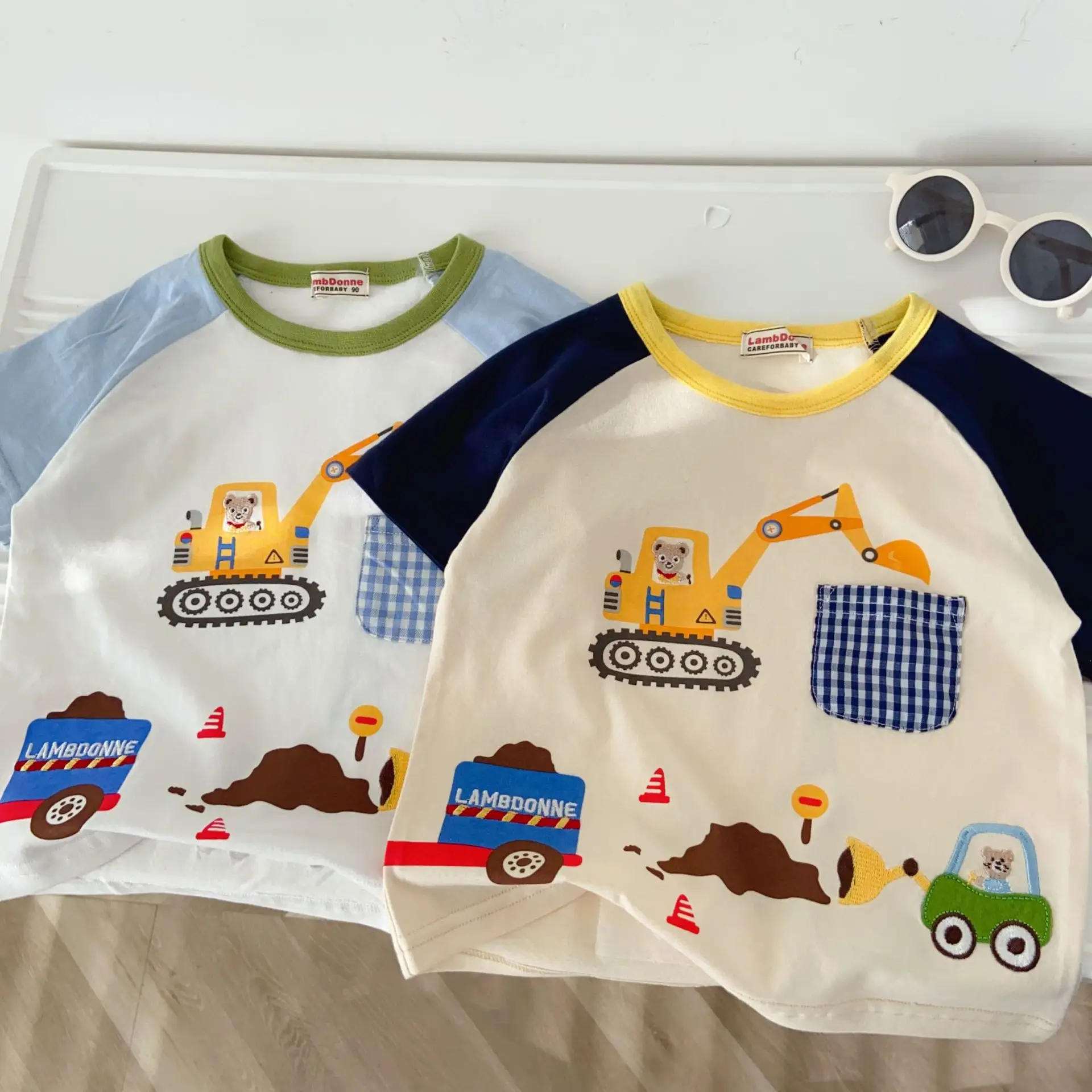 Children's Printed Cartoon Short Sleeve T-Shirt Set - Image 4