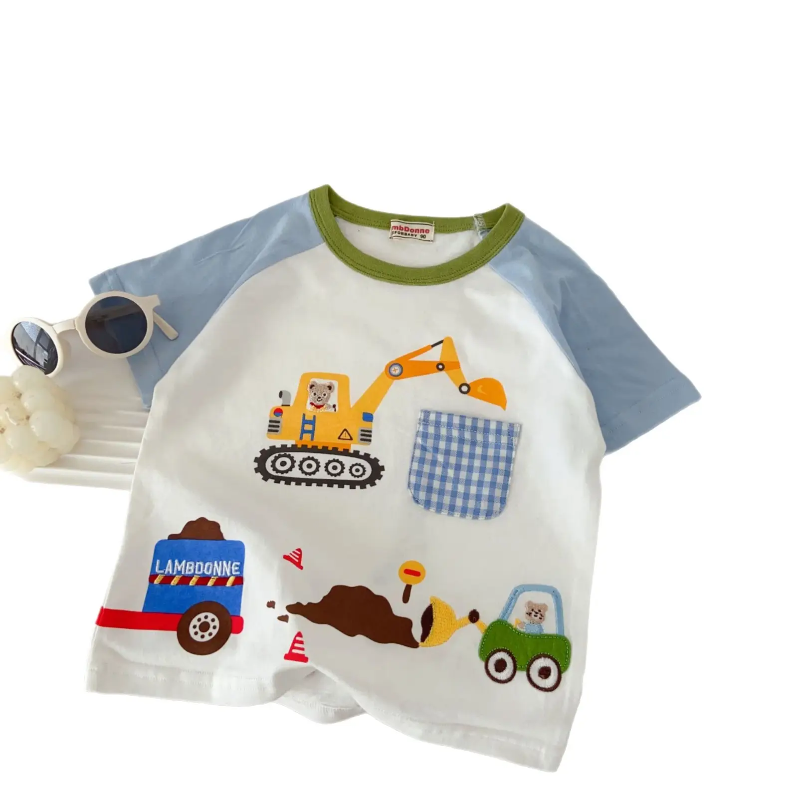 Children's Printed Cartoon Short Sleeve T-Shirt Set - Image 7