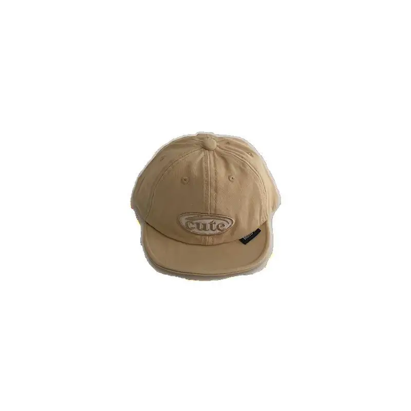 Red Korean Letter Baby Cap for Boys Girls Spring Autumn Sunscreen Cap Small Month Age