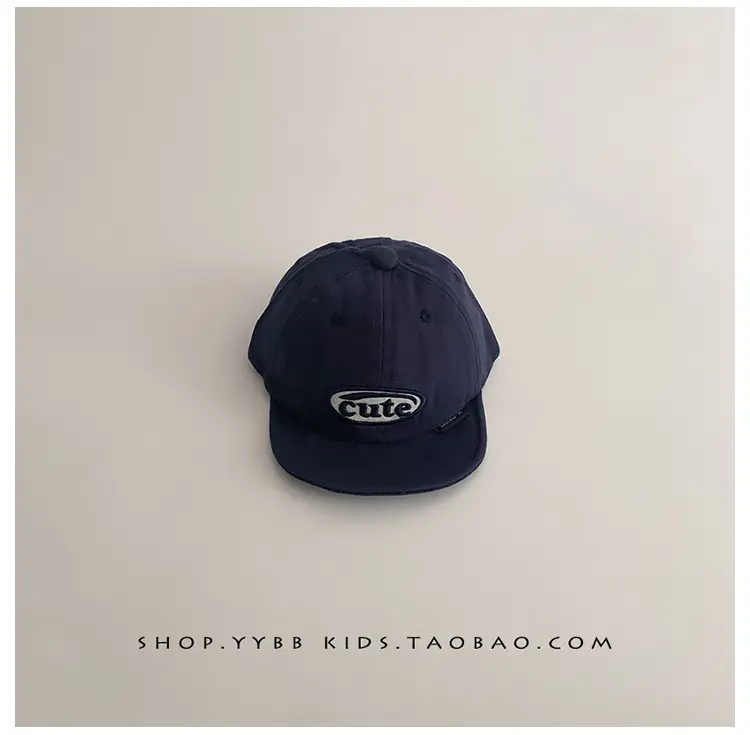 Red Korean Letter Baby Cap for Boys Girls Spring Autumn Sunscreen Cap Small Month Age — feature 10