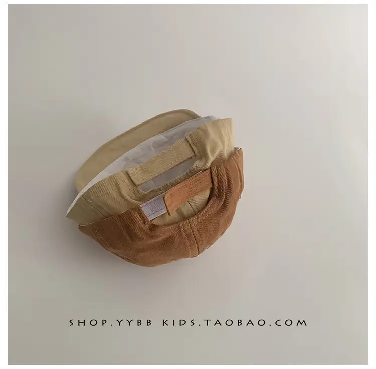Red Korean Letter Baby Cap for Boys Girls Spring Autumn Sunscreen Cap Small Month Age — feature 5