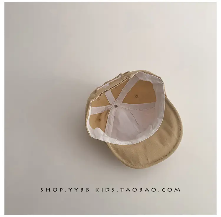 Red Korean Letter Baby Cap for Boys Girls Spring Autumn Sunscreen Cap Small Month Age — feature 6