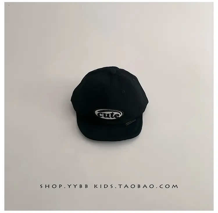 Red Korean Letter Baby Cap for Boys Girls Spring Autumn Sunscreen Cap Small Month Age — feature 9