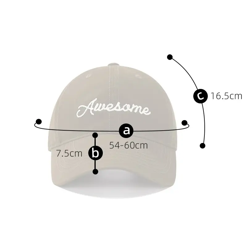 Men's Yellow Embroidered Baseball Cap with Wide Brim — feature 1