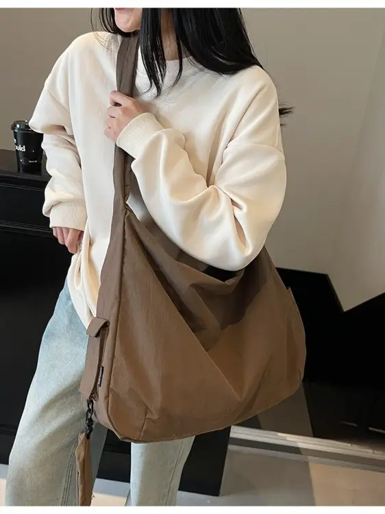 Women's Large Capacity Crossbody Bag Brown 2024 - Image 6