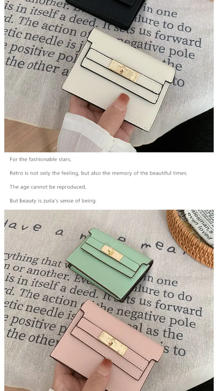 Card Bag Cross-border Women's New Small Cyber Celebrant Coin Purse Multi-card High-level Sense Organ Card Bag Small Fragrant Card Holder — feature 12
