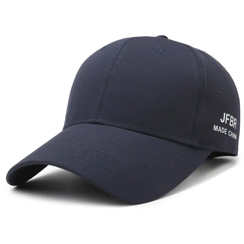 Men Grey Mesh Baseball Cap with Side Print - Image 2