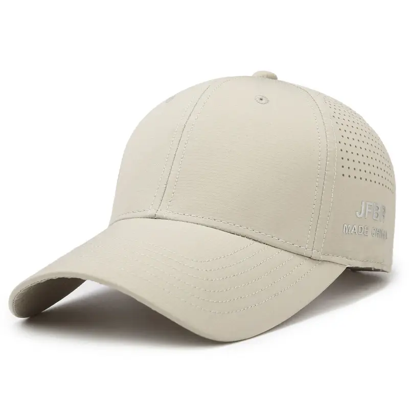 Men Grey Mesh Baseball Cap with Side Print - Image 5