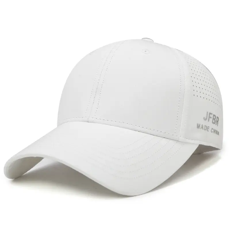 Men Grey Mesh Baseball Cap with Side Print - Image 6