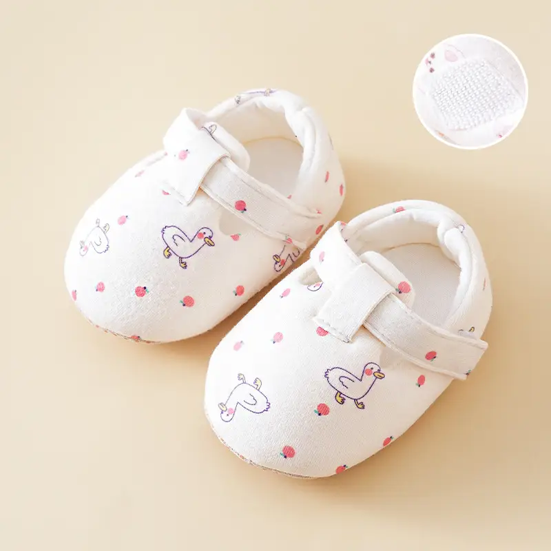 Cartoon Baby Shoes White 6-12 Anti-Slip