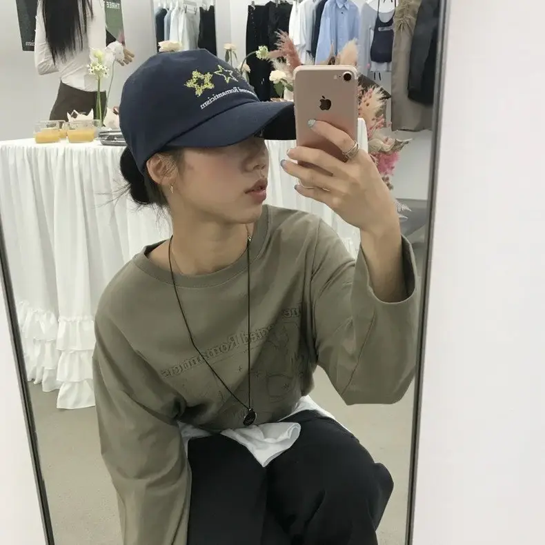 Black Star Embroidered Baseball Cap with "Unexpected Romainis" Design - Image 6