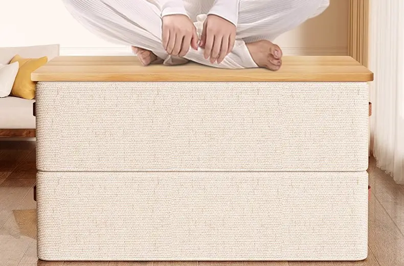 Tianshan Cotton and Linen Shoe Box Storage Box Household Shoe Storage Artifact Shoe Rack Dormitory Fit Box Shoe Holder Moisture-proof and Dust-proof — feature 11