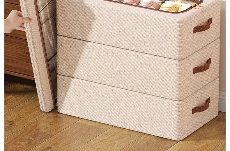 Tianshan Cotton and Linen Shoe Box Storage Box Household Shoe Storage Artifact Shoe Rack Dormitory Fit Box Shoe Holder Moisture-proof and Dust-proof — feature 14