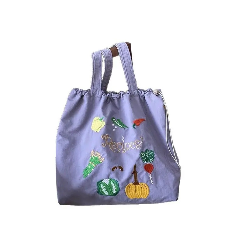 2025 Artistic Canvas Bag Large Capacity Drawstring Shoulder Bag - Image 7