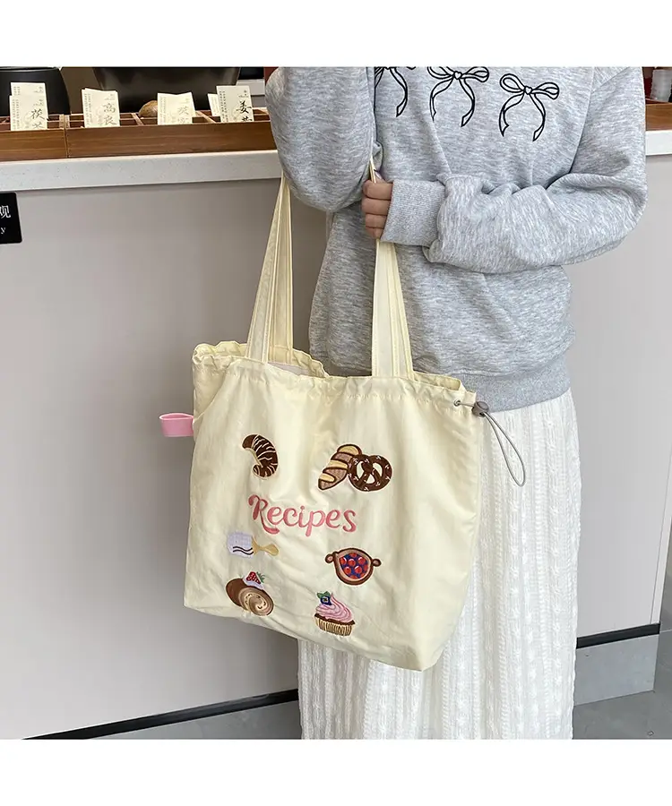 2025 Artistic Canvas Bag Large Capacity Drawstring Shoulder Bag — feature 10