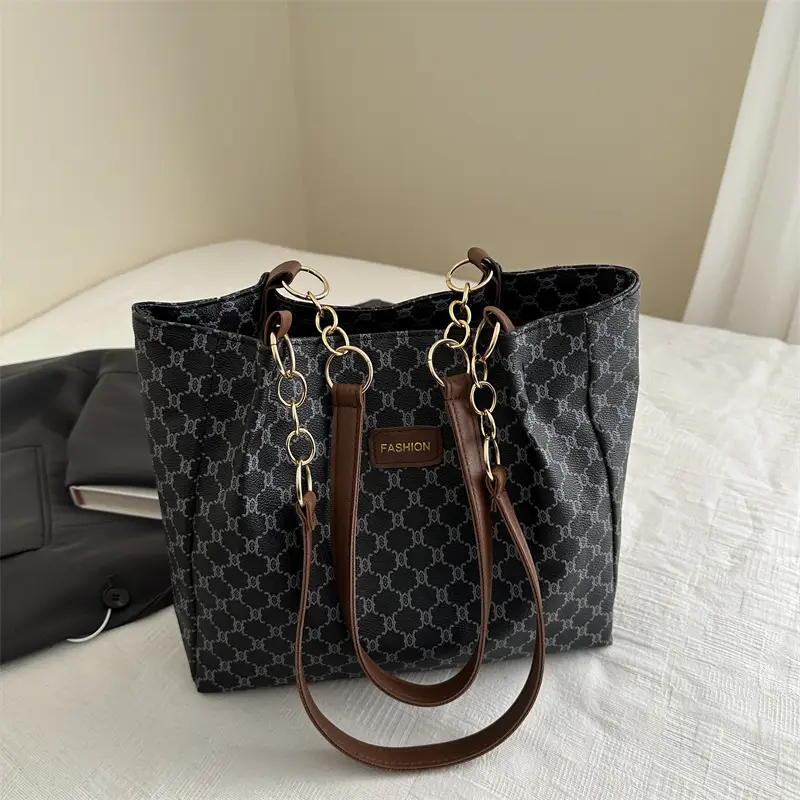 Vintage Monogram Shoulder Bag for Women Large Capacity — feature 12