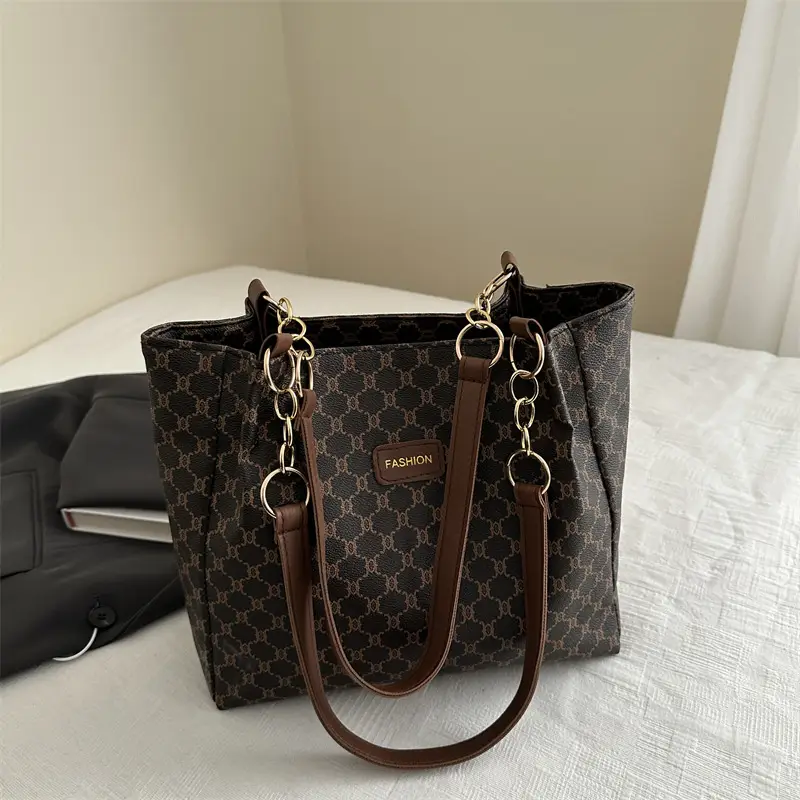 Vintage Monogram Shoulder Bag for Women Large Capacity — feature 13