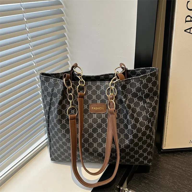 Vintage Monogram Shoulder Bag for Women Large Capacity — feature 18
