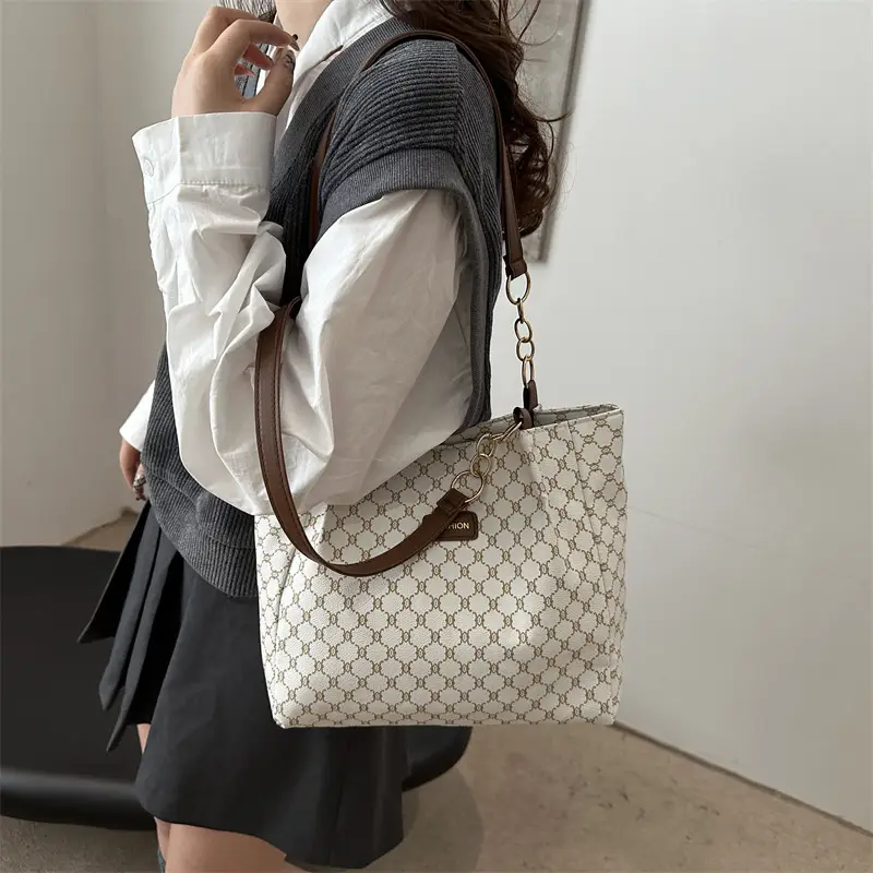 Vintage Monogram Shoulder Bag for Women Large Capacity — feature 25